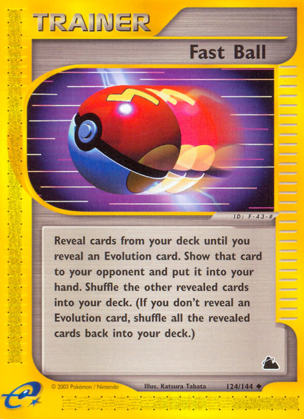 Fast Ball (124/144) - Skyridge Pokémon Card