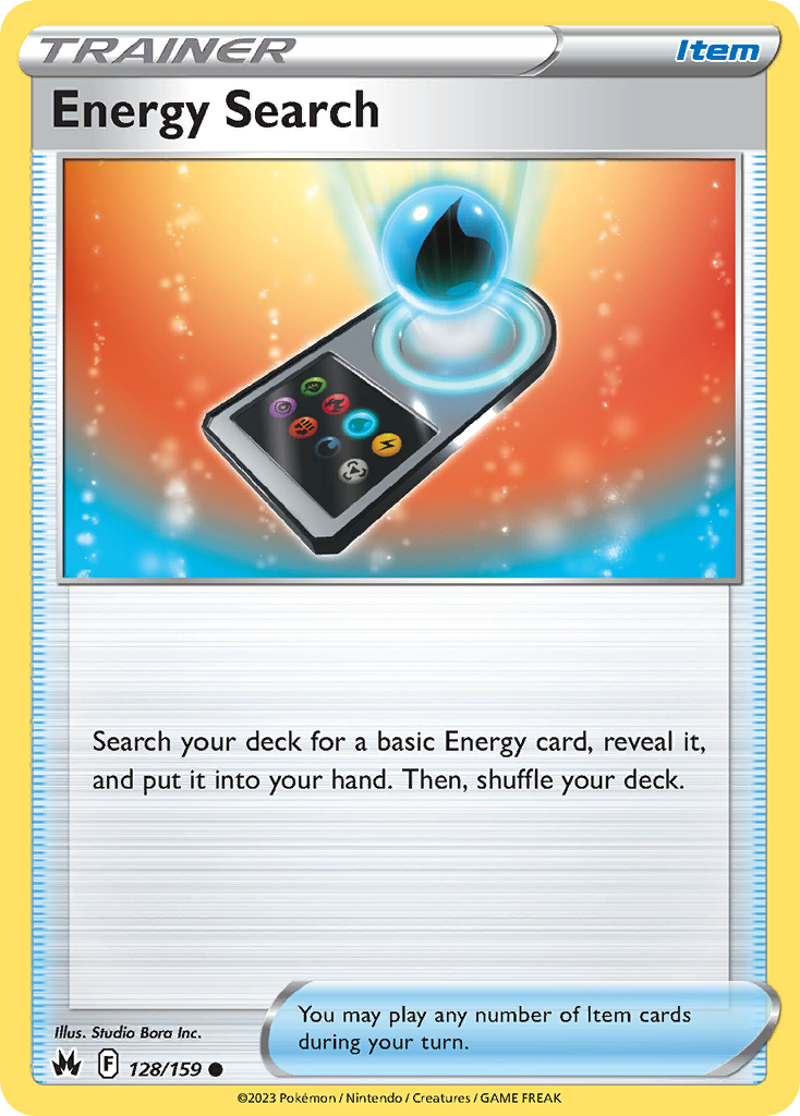 Energy Search (Trainer: Item) (128/159) - Crown Zenith Pokémon Card