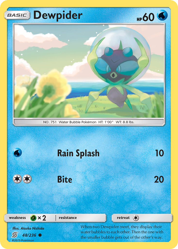 Dewpider (48/236) - Unified Minds Pokémon Card