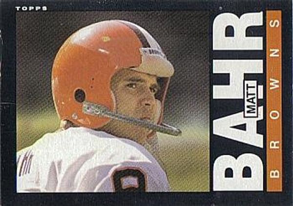 Matt Bahr 1985 Topps #222