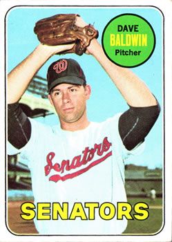 Dave Baldwin 1969 Topps #132 Sports Card