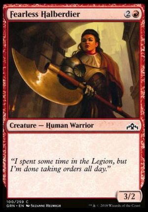 Fearless Halberdier (Guilds of Ravnica)