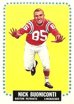Nick Buoniconti 1964 Topps #3 Sports Card