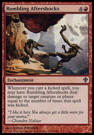 Rumbling Aftershocks (Worldwake) Trading Card