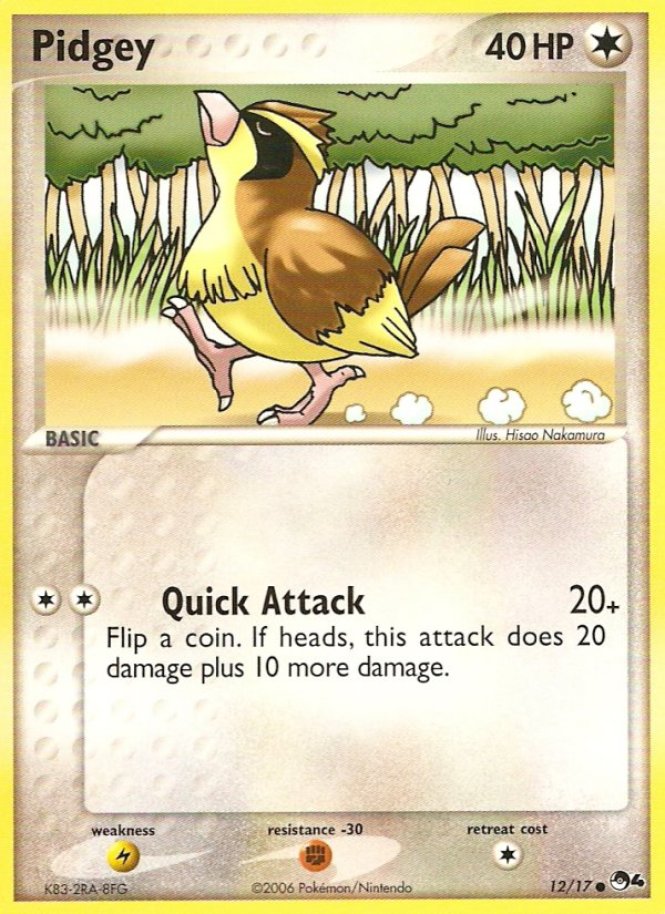 Pidgey (12/17) - POP Series 4 Pokémon Card