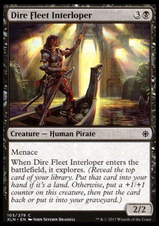 Dire Fleet Interloper (Ixalan) Trading Card