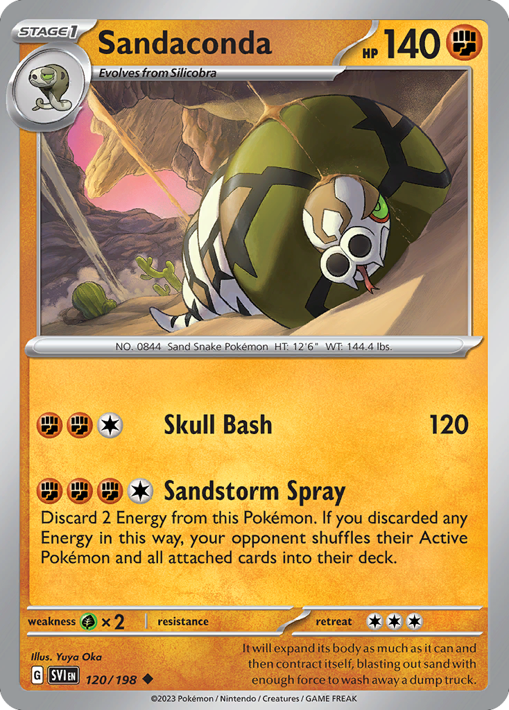 Sandaconda (120/198) - Scarlet & Violet Pokémon Card