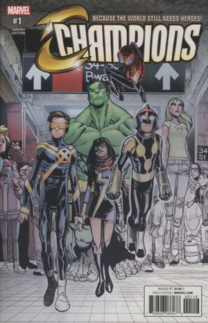 Champions #1 (Partial Sketch Fade Variant)