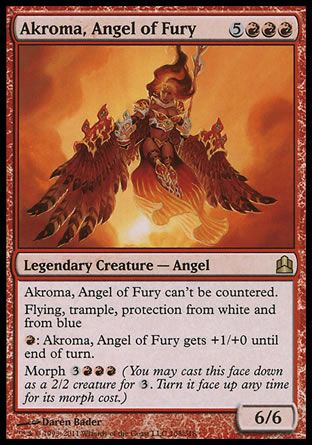 Akroma, Angel of Fury (MTG Commander) Trading Card