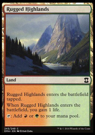 Rugged Highlands (Eternal Masters) Trading Card