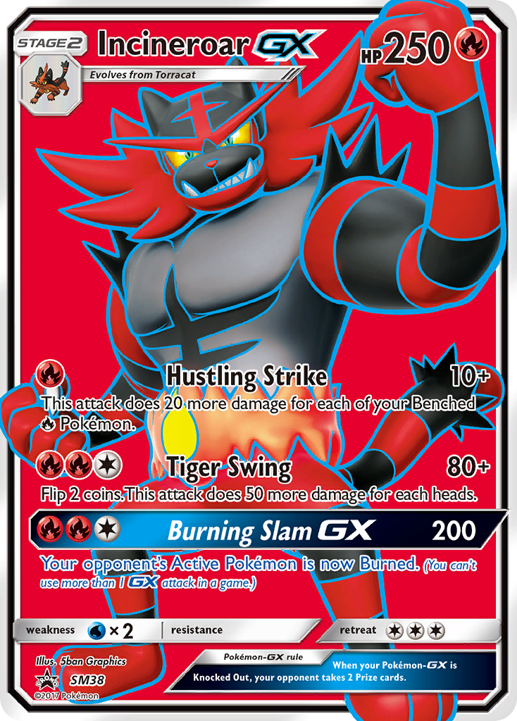 Incineroar GX (SM38) - SM Black Star Promos Pokémon Card