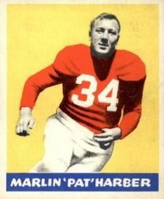 Marlin "Pat" Harder 1948 Leaf Football #33 Sports Card