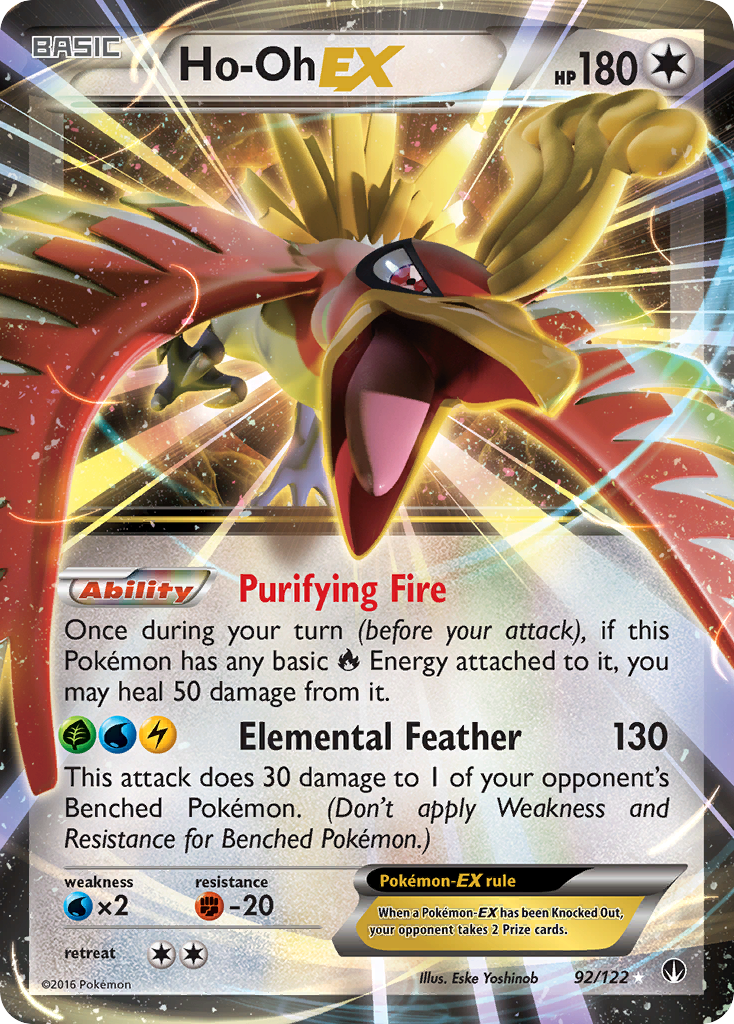 Ho-Oh EX (92/122) - BREAKpoint Pokémon Card