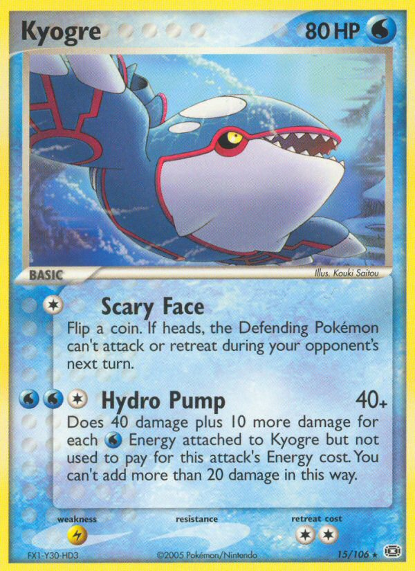 Kyogre (15/106) - Emerald Pokémon Card