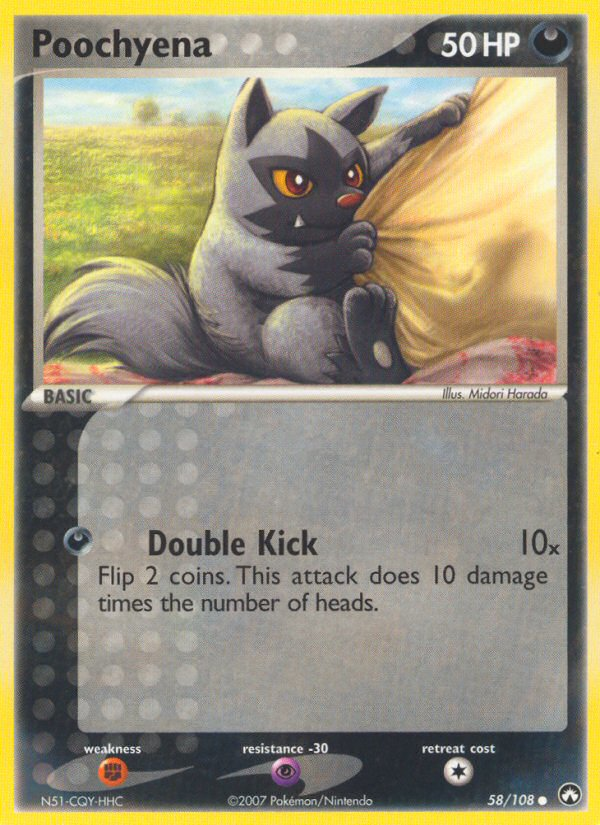 Poochyena (58/108) - Power Keepers Pokémon Card