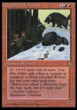 Grizzled Wolverine (Ice Age) Trading Card