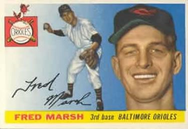 Fred Marsh 1955 Topps #13 Sports Card