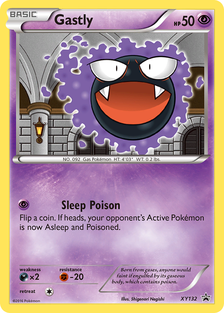 Gastly (XY132) - XY Black Star Promos Pokémon Card