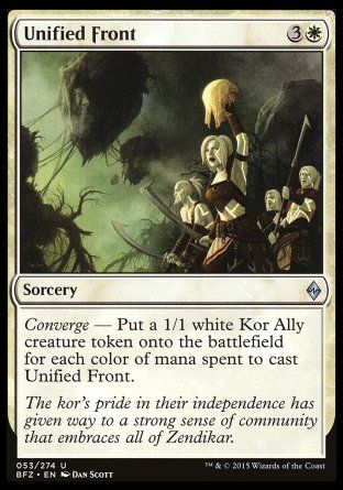 Unified Front (Battle for Zendikar) Trading Card