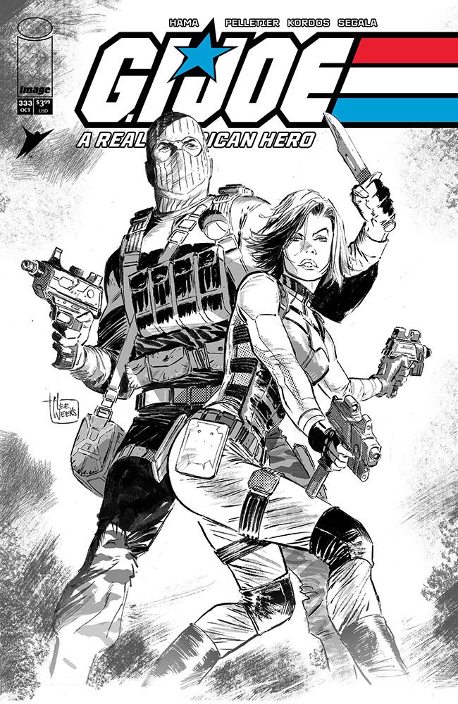 G.I. Joe: A Real American Hero #333 (Cvr B Lee Weeks B&W Variant) Comic
