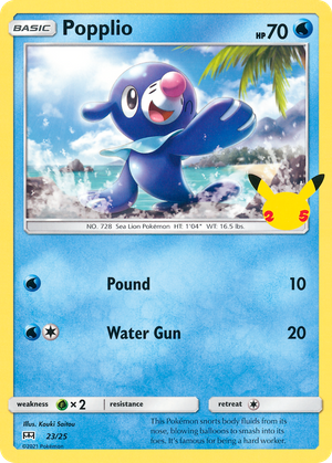 Popplio (23/25) - McDonald's Collection 2021