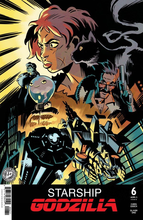 Starship Godzilla #6 (Variant RI 1:15 Delpeche Movie Homage Cover) Comic
