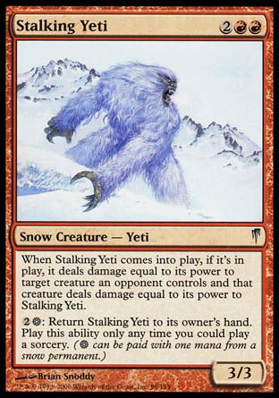 Stalking Yeti (Coldsnap) Trading Card