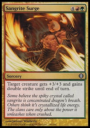 Sangrite Surge (Shards of Alara) Trading Card