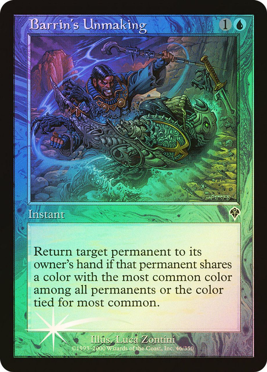 Barrin's Unmaking (Invasion - Foil) Trading Card