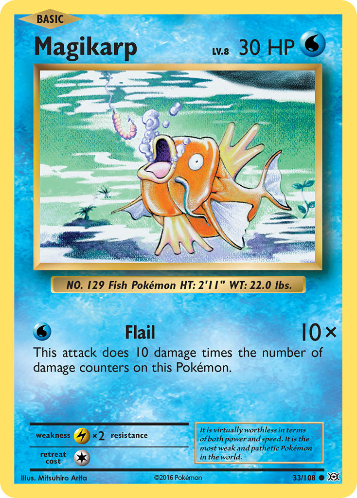 Magikarp (33/108) - Evolutions Pokémon Card