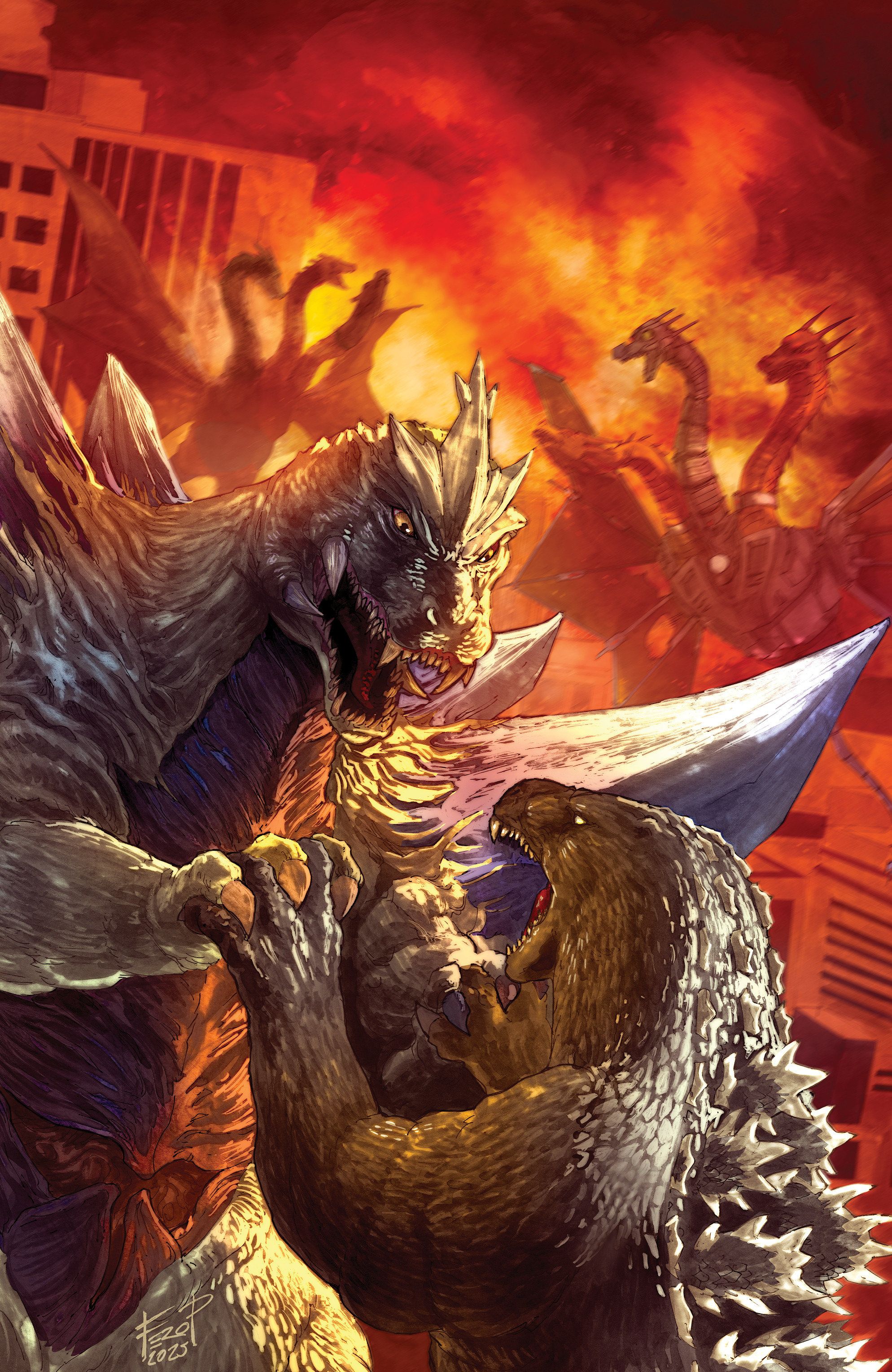 Godzilla: Here There Be Aliens #5 (Variant RI 1:25 Pe Full Art) Comic