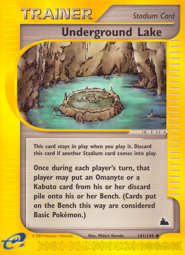 Underground Lake (141/144) - Skyridge Pokémon Card