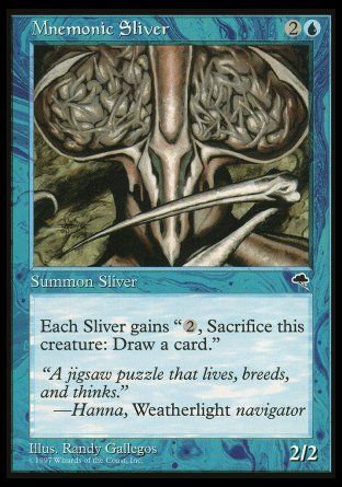 Mnemonic Sliver (Tempest) Trading Card