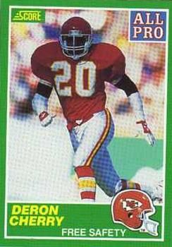 Deron Cherry 1989 Score #301 Sports Card