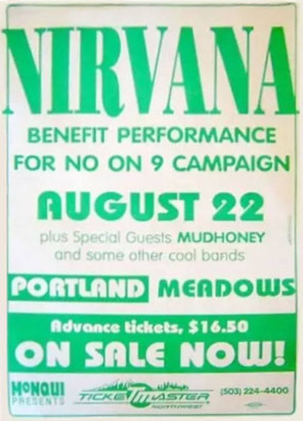 Nirvana Portland Meadows 1992