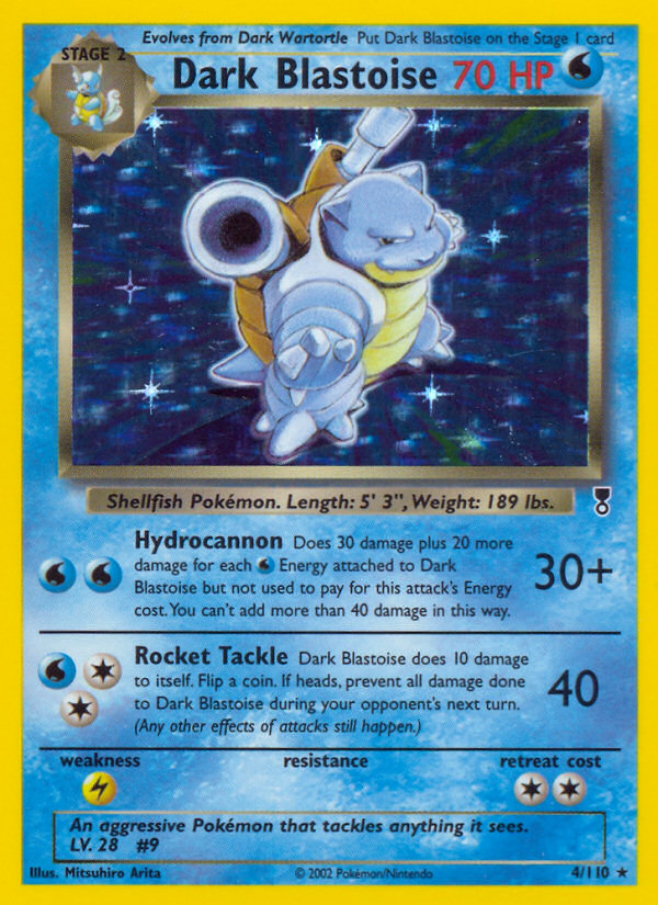 Dark Blastoise (4/110) - Legendary Collection Pokémon Card