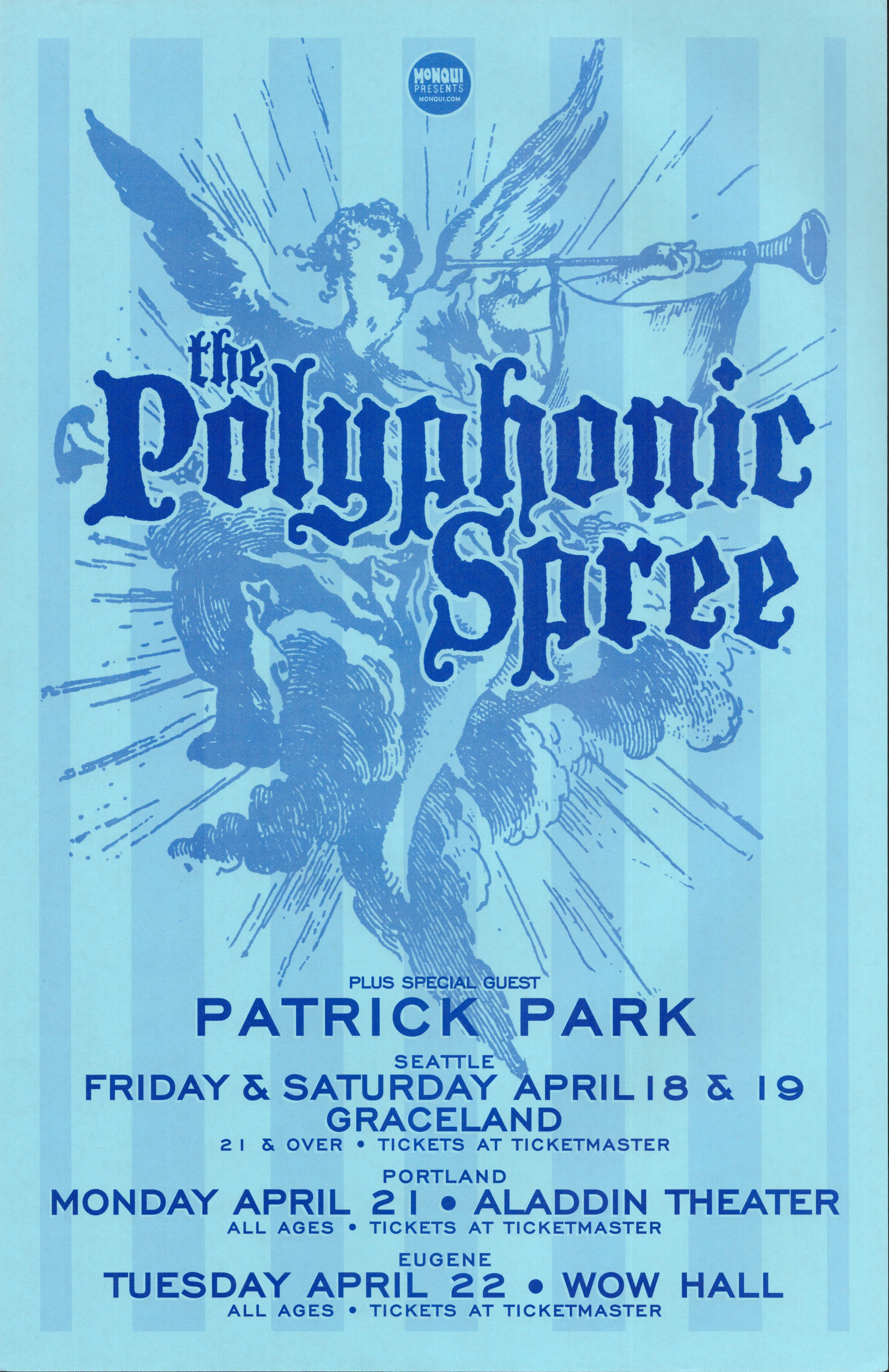 MXP-60.1 Polyphonic Spree Graceland & Aladdin Theater & Wow Hall 2006 Concert Poster