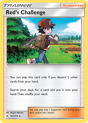 Red's Challenge (Trainer: Supporter) (184/214) - Unbroken Bonds