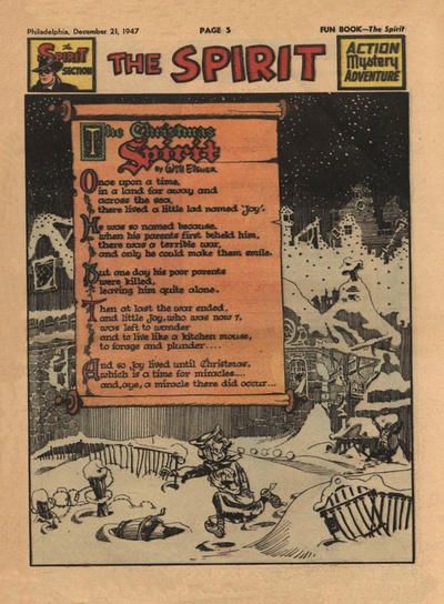 Spirit Section #12/21/1947 Comic