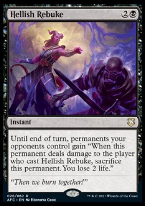 Hellish Rebuke (D&D Realms Commander Decks) Value GoCollect