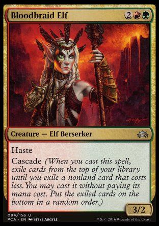 Bloodbraid Elf (Planechase Anthology decks) Trading Card