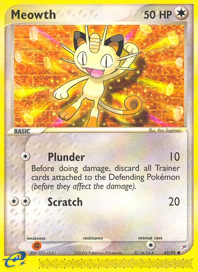 Meowth (42/95) - Team Magma vs Team Aqua Pokémon Card