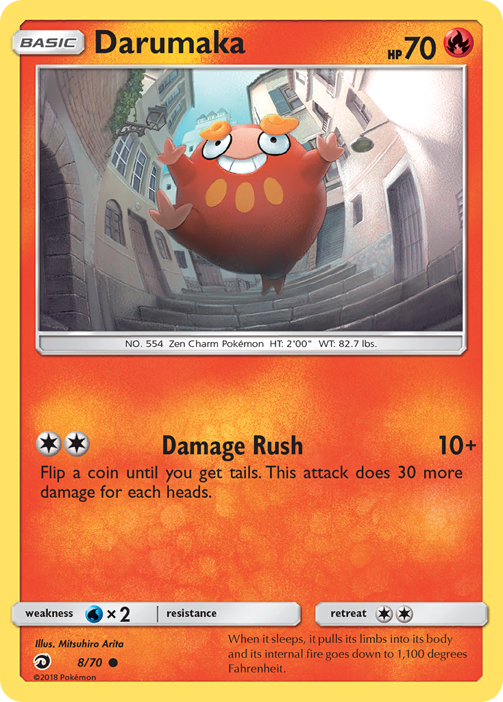 Darumaka (8/70) - Dragon Majesty Pokémon Card