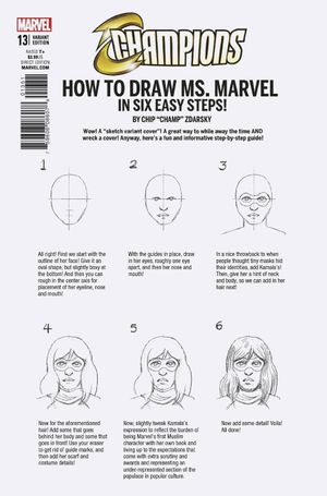 Champions #13 (Zdarsky How To Draw Variant Leg)