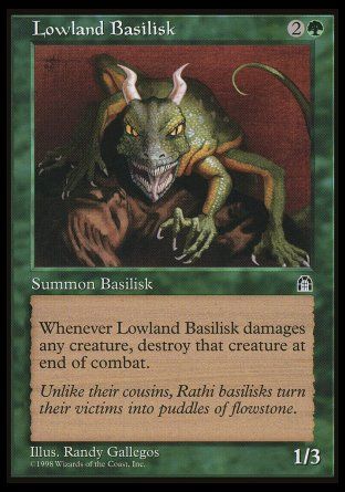 Lowland Basilisk (Stronghold) Trading Card