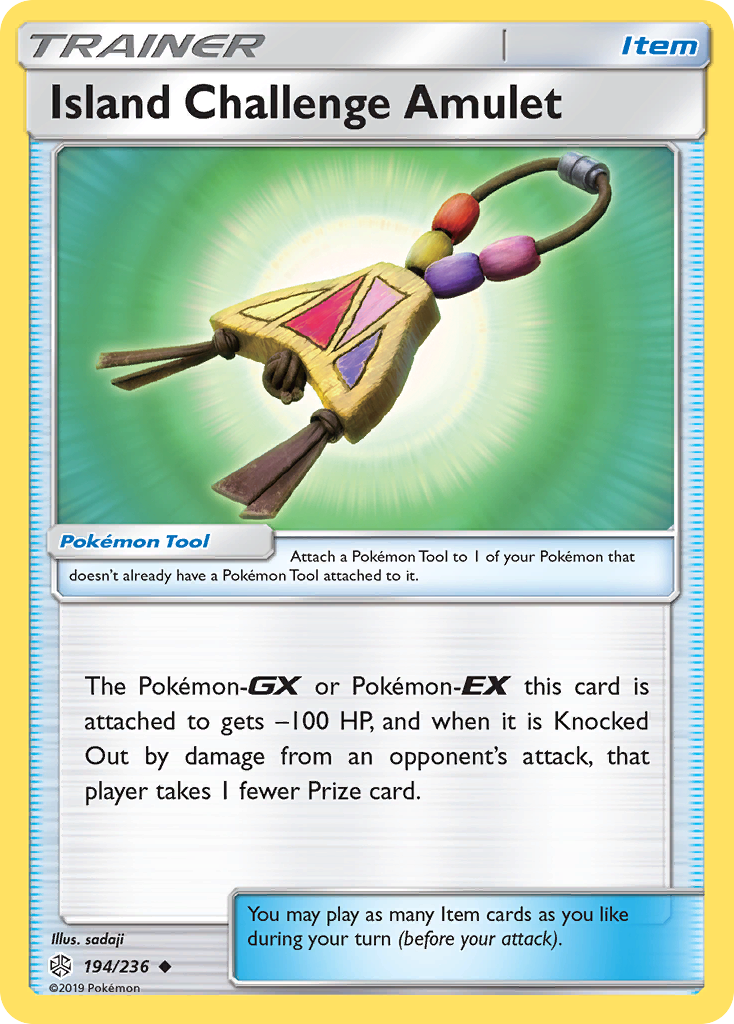 Island Challenge Amulet (194/236) - Cosmic Eclipse Pokémon Card