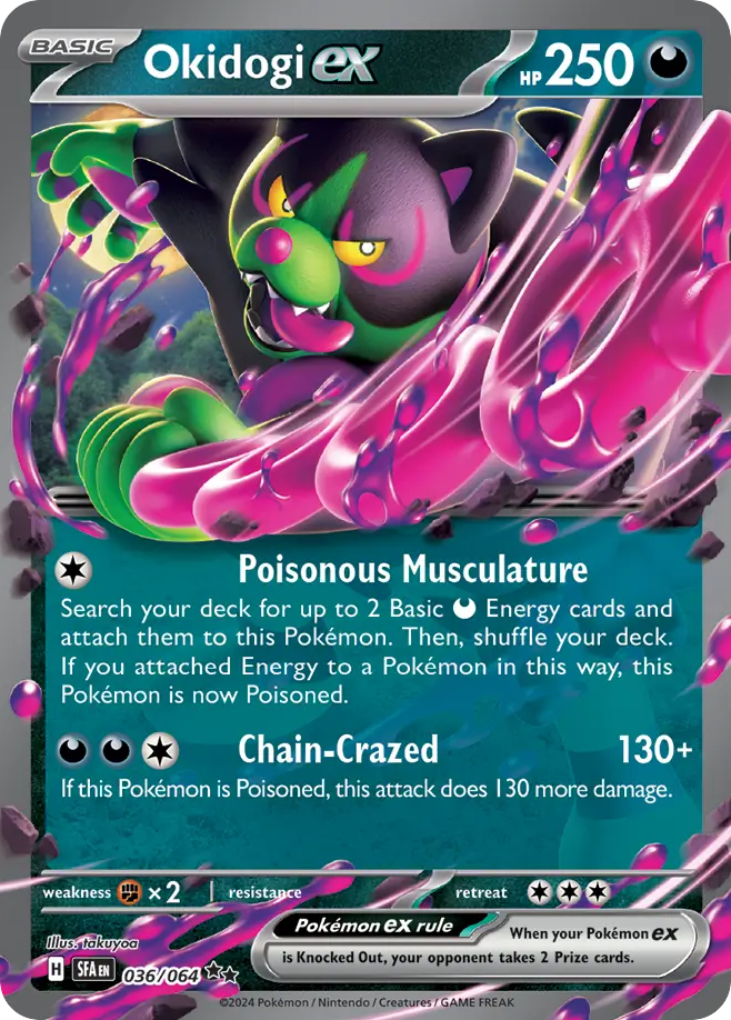 Okidogi ex (36/64) - Shrouded Fable Pokémon Card