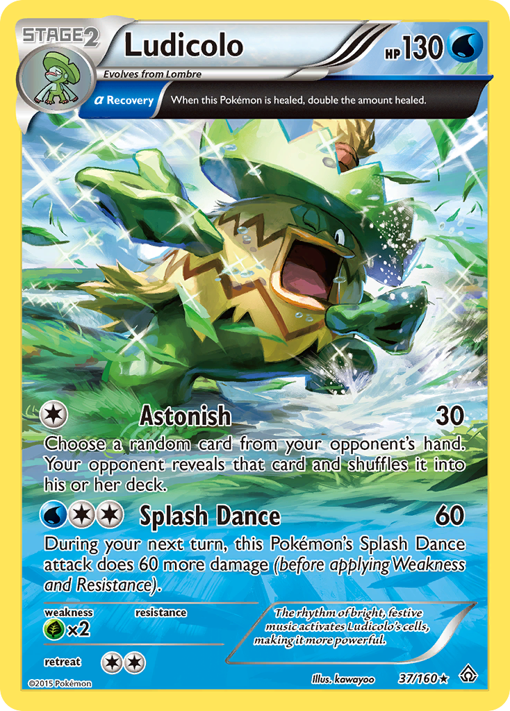 Ludicolo (37/160) - Primal Clash Pokémon Card