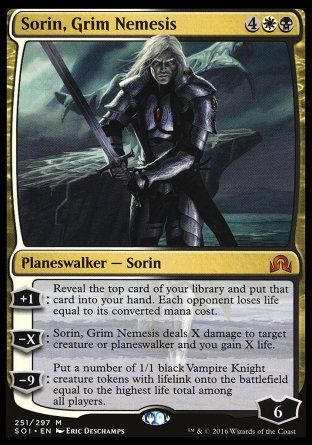 Sorin, Grim Nemesis (Shadows over Innistrad) Trading Card