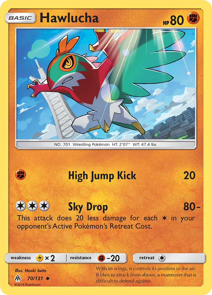 Hawlucha (70/131) - Forbidden Light Pokémon Card